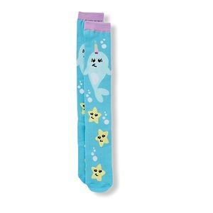 Girls Narwhal Knee High Socks